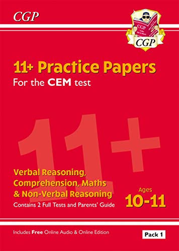 11+ CEM Practice Papers: Ages 10-11 - Pack 1 (with Parents' Guide & Online Edition) (CGP CEM 11+ Ages 10-11) von Coordination Group Publications Ltd (CGP)